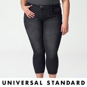 Seine High Rise Skinny 27" Jeans in Distressed Black (20)